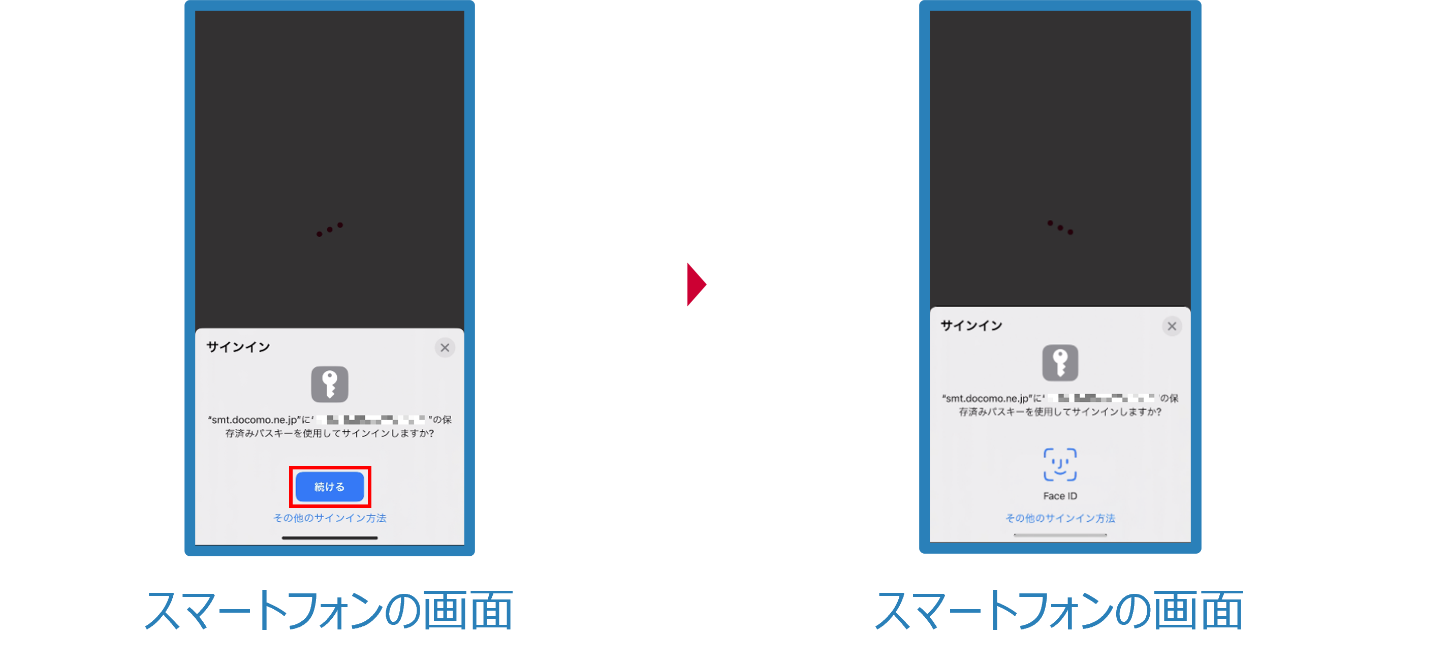 パスキー認証の実施