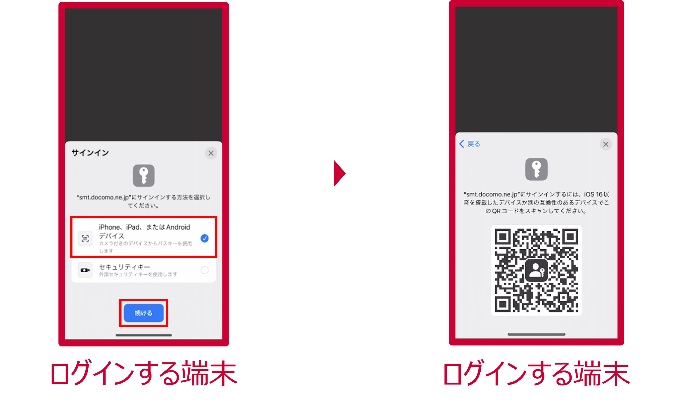 QRコードの表示